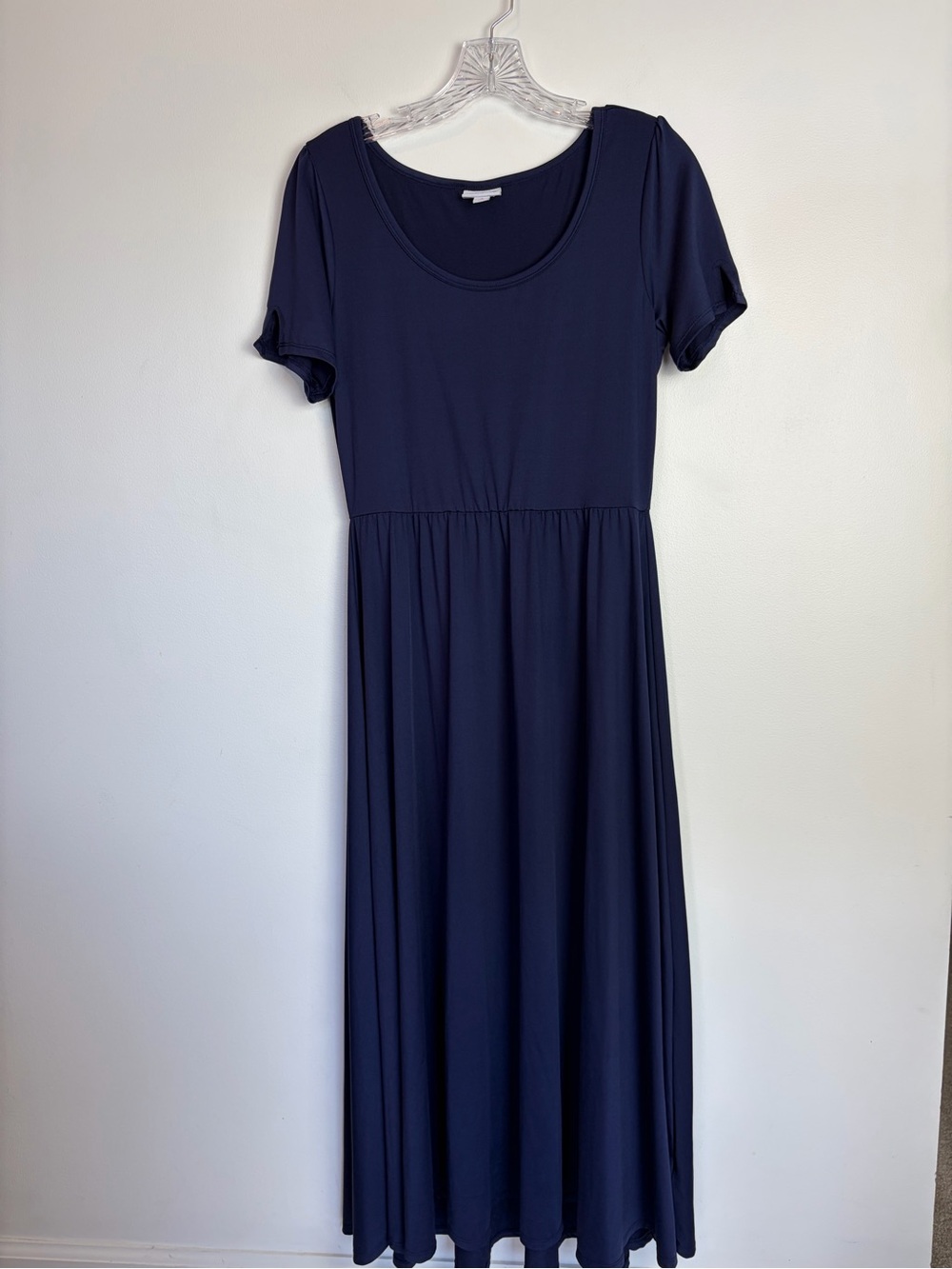 LuLaRoe Navy Short-Sleeve Maxi Dress